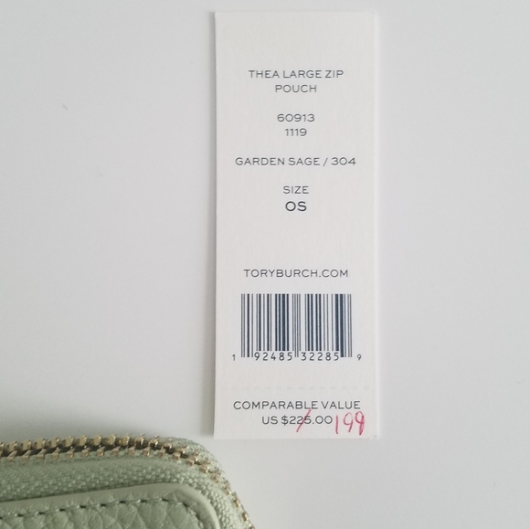 SOLD NWT Tory Burch Wristlet -Thea Large Zip Pouch - Picture 5 of 7